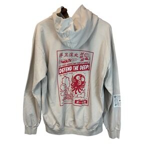 Los Angeles Apparel Beige Hoodie Size Large Made in USA